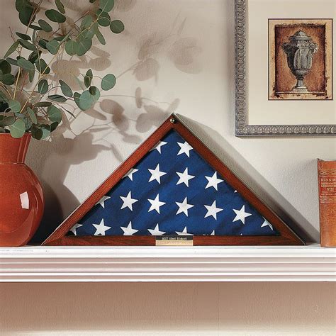 Hobby lobby flag case - Memorialize and preserve your flag in this beautiful Flag Case. This case is in a triangle shape with an MDF frame with a lovely coat of paint. Complete with a glass front, this piece is perfect for keeping your flag in pristine condition while displaying the great honor that has been bestowed.